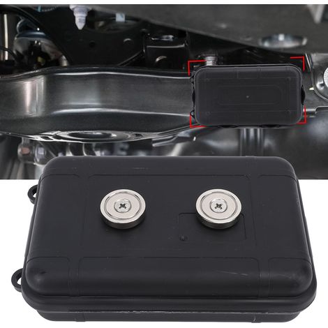 Magnetische Aufbewahrungsbox 15,5 x 10 x 4,5 cm, magnetische Aufbewahrungsbox zur verdeckten Montage unter dem Auto, tragbarer magnetischer Werkzeugkasten. (1/5)