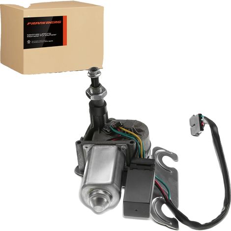 Moteur d'essuie-glace, Boîtier en métal, Taille compacte standard, Fonctionnement 12V, Compatible avec Jeep Cherokee XJ 1997-2001, 4 contacts de connexion (1/5)