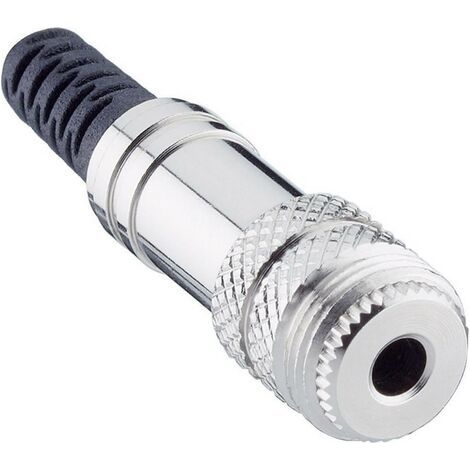 Jack 3.5 mm femelle, droit Lumberg 1522 01 Nombre de pôles: 3 stéréo argent 1 pc(s) (1/3)