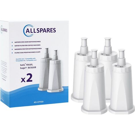 Filtro de agua AllSpares (4 unidades) compatible con cafeteras Sage, filtro de repuesto para Claro Swiss SES008 / BES008 (1/5)