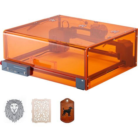 Mophorn Macchina per Incisione Laser 20 W, Taglierina con Custodia 7000 mm/min, Area di Lavoro 300 x 300 mm, Adatta per Legno, Pelle e Vetro, Classe 1 (1/5)