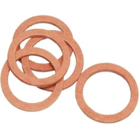 CONFEZIONE DA 5 PEZZI - GUARNIZIONI IN FIBRA 1 PER RACCORDI E SIFONI