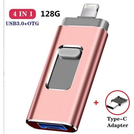 cle-usb-3-0-compatible-iphone-128-go-stockage-memoire-otg-android-synchronisation-ios-237039169 (1/4)