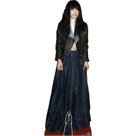 Figurine en carton – Loreen – Veste et Jupe Noire – Chanteuse Suédoise - Haut 171 cm (1/5)