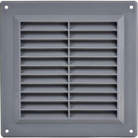 1 Grille d'Aération, Plastique Robuste 148x148mm, Registre Évacuation Air, Pour Mur Et Plafond Intérieur (1/5)