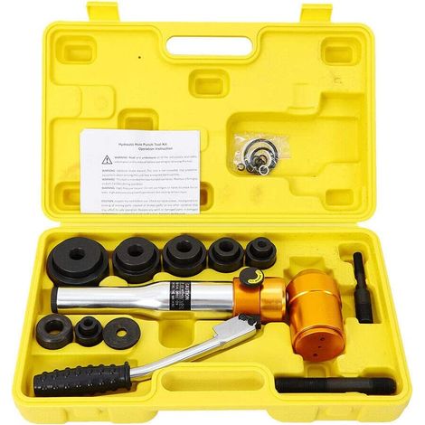 Jeu de perforatrices hydrauliques pour tôle - Outil manuel - 22,5-60,8 mm - Perforatrice de plaque - Outil à main - Perforatrice hydraulique en métal (1/5)