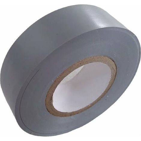 Ruban adhésif isolant électrique Rouleaux isolation thermique PVC pour réparation voiture, vélo, bricolage, gaine électricien, Haute qualité 30m x 18mm Couleur Gris argenté Lot de 1 Rouleau (1/5)
