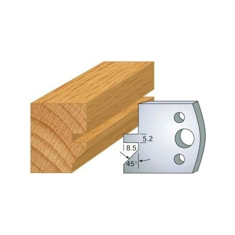Leman - Jeu de 2 fers profilés acier Ht.40 mm N°084