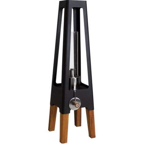 Masuria Gartenlampe Nexo Steel Black Biobrennstofflampe Gartenfeuer (1/5)