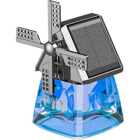 Parfum de voiture 40 ml, déodorant écologique en forme d'éolienne, résistant aux hautes températures, panneau solaire double face pour la purification de l'air, léger et alimenté à l'énergie solaire. (1/5)