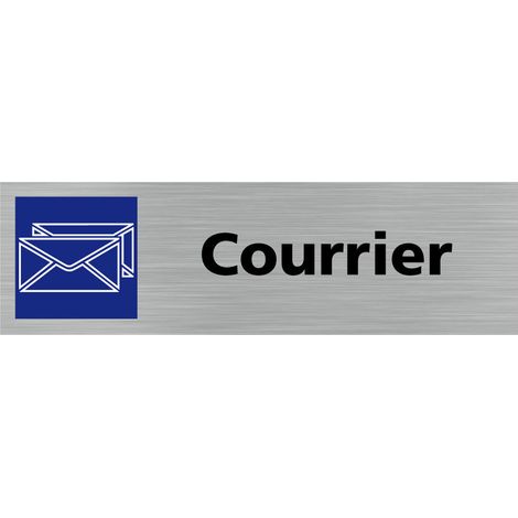 Pictogramme COURRIER (Q0288).- Plaque aluminium brossé - (1/5)