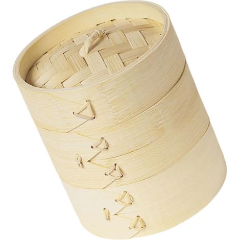 Grand panier vapeur avec couvercle, cuiseur vapeur résistant à l'usure pour raviolis et brioches, ustensile de cuisine pour une utilisation en extérieur et professionnelle. (1/5)