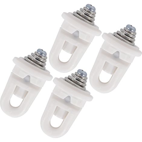 Lot de 4 clips de fixation pour pare-chocs avant, référence 743712, pour C5 1.6T–3.0T, 407 Berline ES9 A 607 (blanc) (1/5)