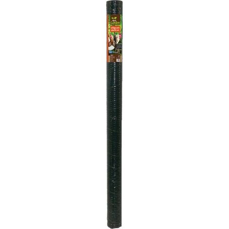 CENTRALE BRICO Grillage Pour Animaux Soudé Vert, H.1 X L.3 M, Maille H.6 X L.6.4 Mm