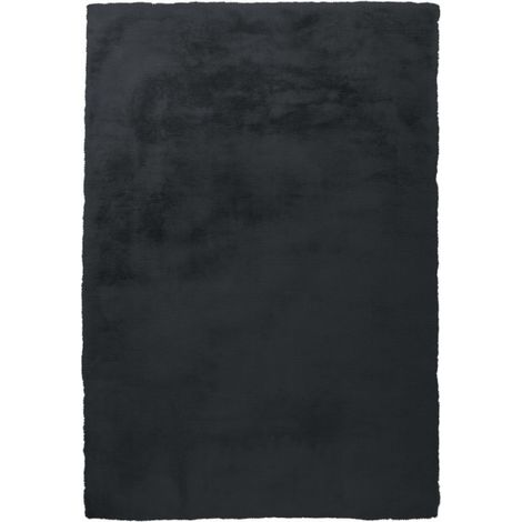 Tapis Tufté à la Main à Poils Longs "Rabbit" Anthracite 160 x 230 cm (1/4)