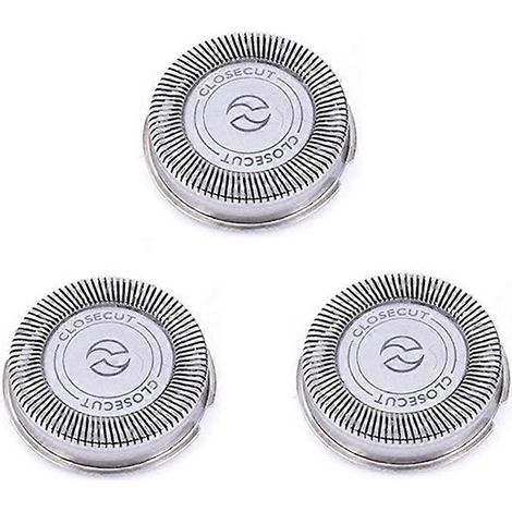 Lot de 3 têtes de rechange SH30 pour rasoirs Philips Norelco séries 3000, 2000, 1000 et S738, avec lames tranchantes et durables. (1/5)