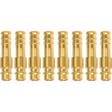 8-teiliges 1/4"-BSPP-Schnellkupplungsset für Druckluft Druckluftzubehör aus Messing, Düsensatz für Druckluftschlauchanschlüsse, industrielle Druckluftsysteme, Gassysteme (1/5)