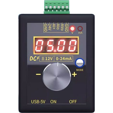 Générateur courant portable FNIRSI SG-002 CC 0-10V 0-22mA, pour test et calibration instruments (1/5)