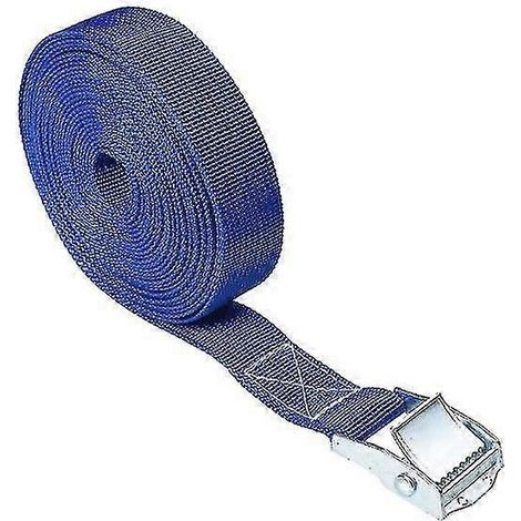 Sangle d'arrimage de voiture tendue 2,5 m x 25 mm, alliage de zinc et nylon, 8 couleurs (1/5)