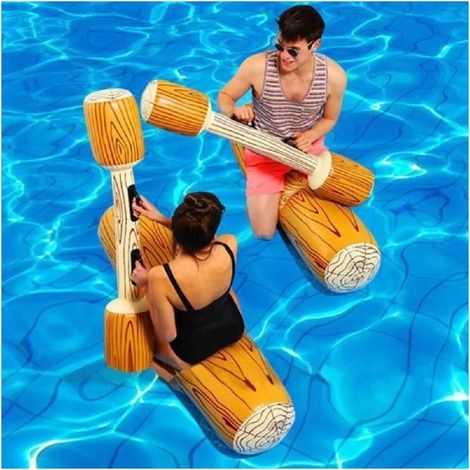 Bouée - brassard,Rafts gonflables en forme de bûches pour enfant et adulte,4 pièces,flotteur pour piscine,jouets [A201051002] (1/4)