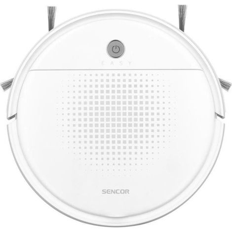 Sencor Robot Aspirapolvere Lavapavimenti SRV 1550WH - Robot Aspirapolvere Ultra-Silenzioso e Compatto, Navigazione Intelligente con Tecnologia Smart Room e Funzione Mop, Ideale per Peli degli Animali (1/5)