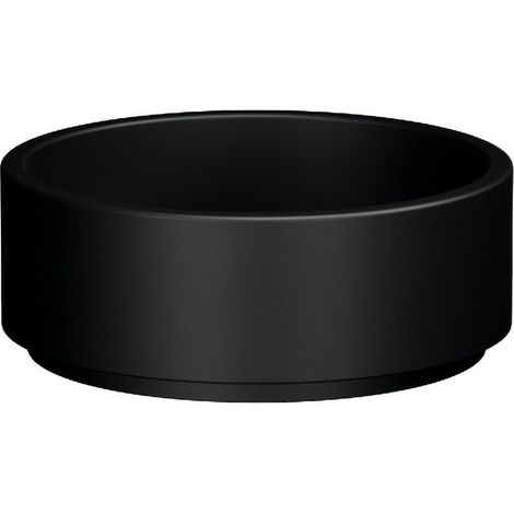Vasque à poser en céramique OKE, dia. 40cm, noir mat