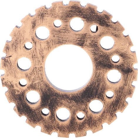 Cercle en bois rustique gear maison bar Tenture murale art artisanat ornements 4 12 cm (1/5)