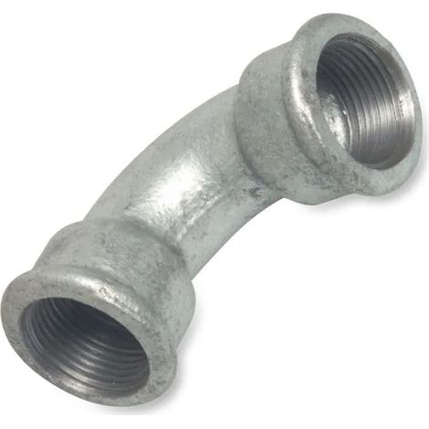 Codo de Hierro Maleable 90° 3/4" IG para Riego y Gas (1/2)