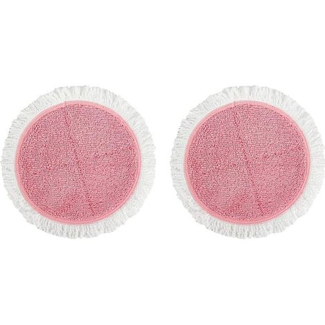 10er-Pack Mikrofasertücher für BOBOT Elektromopp – Ersatzpads für Moppkopf und Reinigungskopf VMAI, 10 Stück, Rosa