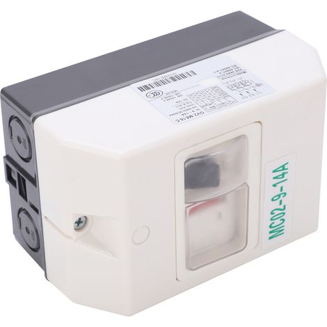 Disjoncteur de Protection Moteur MC02-9-14A 220V/380V Étanche Interrupteur Automatique (1/5)