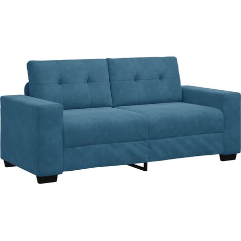 vidaXL Divano Divanetto Blu 140 cm in Velluto (1/5)