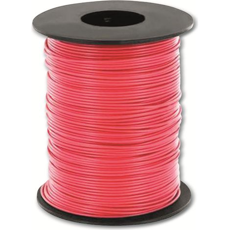 BELI-BECO fil de cuivre flexible, L125/25 rt, 25 m, rouge, 0,25 mm²