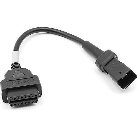 Câble OBD pour moto avec connecteur 4 broches, adaptateur de diagnostic 4 broches vers OBD2 16 broches (1/5)