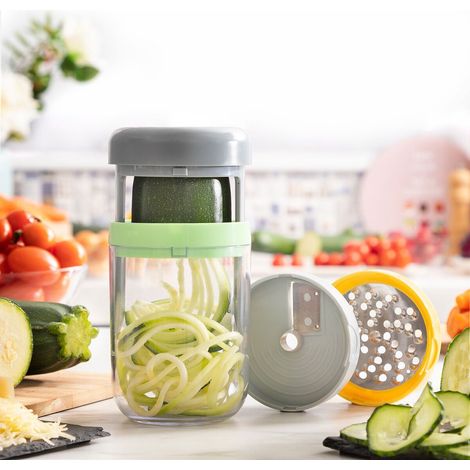 Cortador y rallador de verduras en espiral con recetas vigizer innovagoods (1/5)