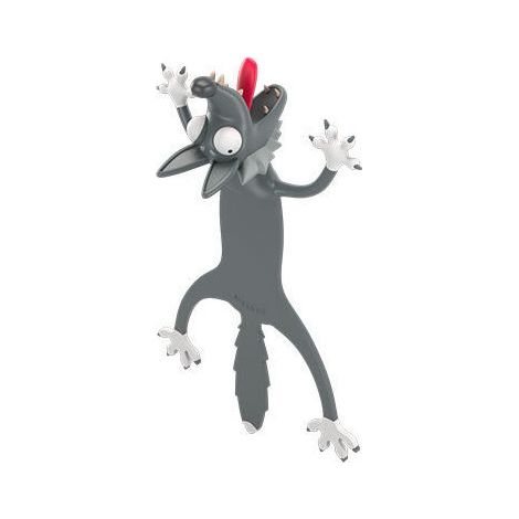 3D-Stereo-Lesezeichen mit Tiermotiv für Schüler, tolles Geschenk (Wolf)