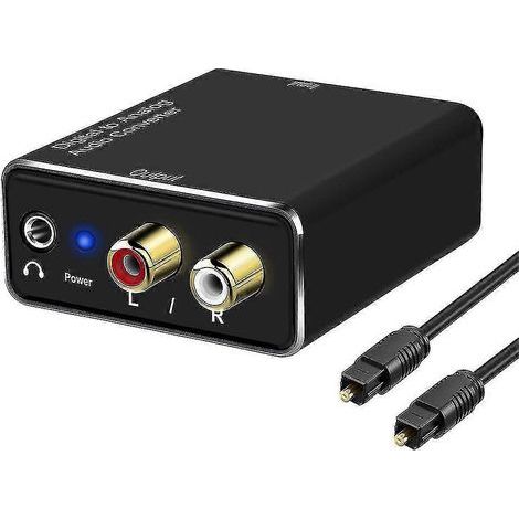Convertisseur audio numérique-analogique (DAC), sortie optique SPDIF vers analogique RCA et auxiliaire stéréo 3,5 mm. (1/5)