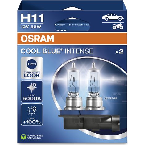 OSRAM 4062172387651 Halogen Leuchtmittel COOL BLUE® INTENSE H11 55 W 12 V (1/4)