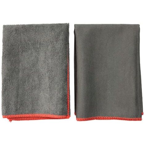 35 x 35 cm Chiffons Magique en Microfibre, Torchon de Nettoyage Poussiere, Lingette Essuie pour Cuisine Voiture Menage Verre Vitre Vaisselle, Serviette sans Trace Non Pelucheux, Gris, 3 Pcs (1/3)