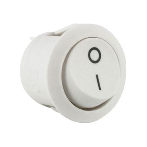 Rs Pro – Interrupteur à bascule unipolaire blanc – On-None-Off – Largeur 20.6mm – Courant 6A – Pour montage dans panneaux