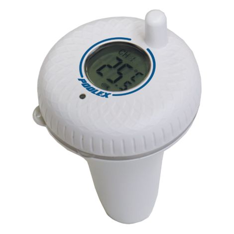 Poolex – Thermomètre de piscine sans fil avec écran déporté – Affichage en temps réel – Capteur flottant compact – Pour piscines et spas