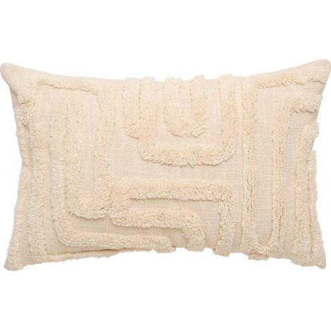 Cuscino hawki rettangolare 38x58 cm bianco - Atmosphera créateur d'intérieur (1/3)