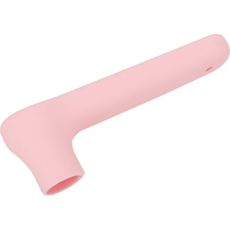 Poignée de porte anti-chocs souple en silicone, protège-main en forme de L, antidérapant et antistatique, pour maison, école maternelle et bureau, rose (1/5)