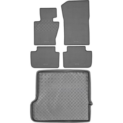 Juego de alfombrillas de goma para coche y alfombrilla para maletero para BMW X3 E83 SUV (2003-2010). (1/5)