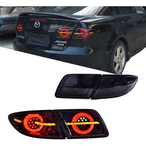 Fanali posteriori a LED, potenza 35W, tensione 12V, luminosità 3400LM, compatibili con Mazda 6 2003-2008, indicatori di direzione sequenziali (1/5)