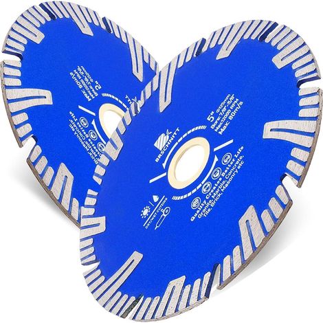 Diamant Trennscheibe 125mm für Beton, Fliesen, Granit (2 Stück) (1/5)