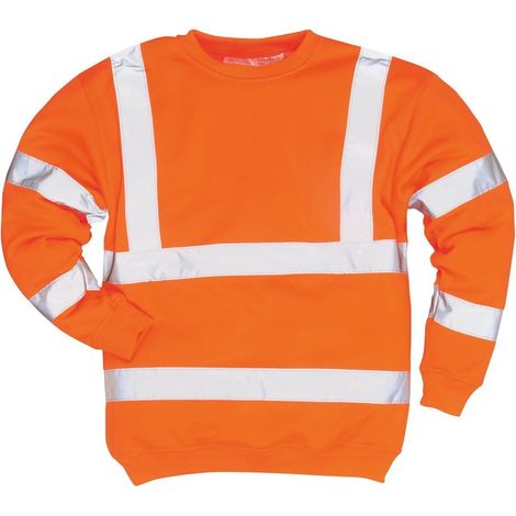 Felpa Portwest ad alta visibilità Arancione fluorescente 4XL