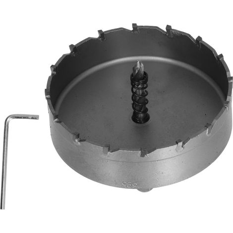 Scie cloche carbure 95mm TCT, trépan robuste pour métal, acier inoxydable, perceuse à métaux (1/5)
