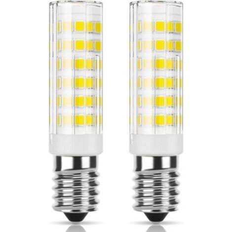 Ampoule LED E14 hotte aspirante, 5W équivalent halogène 50W, Blanc froid 6000K 550LM, Ampoule petite culot à vis pour hotte et frigo, Non dimmable, 2 Pièces