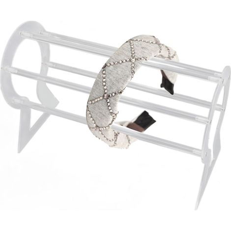 Acryl-Präsentationsständer für Haarbänder/Haarreifen, Präsentationsständer für Kettenschmuck, Aufbewahrungsständer für Haaraccessoires/Haarbänder/Halsketten (1/5)