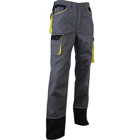 LMA Pantalón de trabajo dinámico gris cómodo y funcional